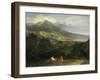 Italian Coastal Landscape, about 1670-Jean-François Millet-Framed Giclee Print