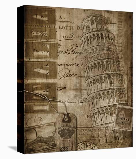 Italian Collage-Dawne Polis-Stretched Canvas