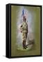 Italian Colonial Native Cavalry, "Hawk Feathers"-null-Framed Stretched Canvas