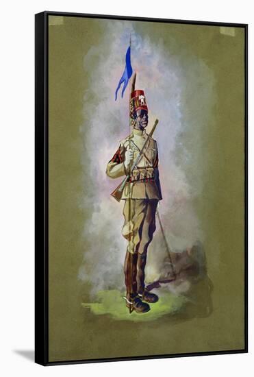 Italian Colonial Native Cavalry, "Hawk Feathers"-null-Framed Stretched Canvas