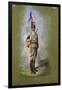 Italian Colonial Native Cavalry, "Hawk Feathers"-null-Framed Giclee Print