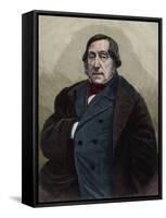 Italian Composer Gioachino Rossini-Stefano Bianchetti-Framed Stretched Canvas