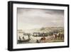 Italian Corps of Eugene De Beauharnais Crossing the Niemen on June 1812-Albrecht Adam-Framed Giclee Print