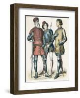 Italian Costume 1380-null-Framed Art Print