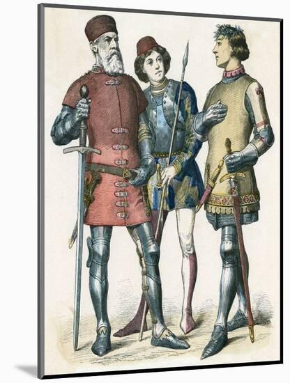 Italian Costume 1380-null-Mounted Art Print
