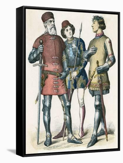 Italian Costume 1380-null-Framed Stretched Canvas