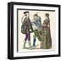 Italian Costumes 1488-90-null-Framed Art Print