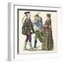 Italian Costumes 1488-90-null-Framed Art Print