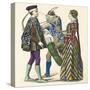 Italian Costumes 1488-90-null-Stretched Canvas