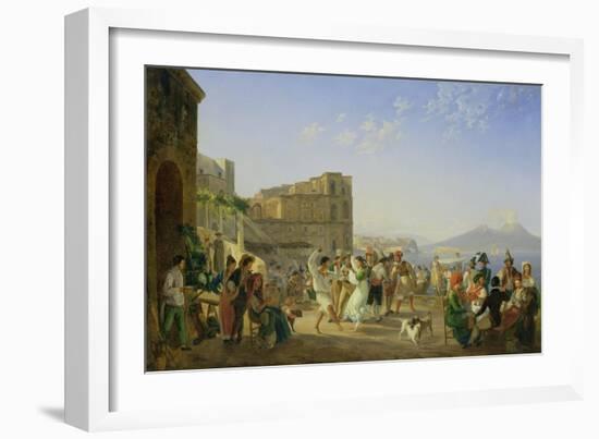 Italian Dancing, Naples, 1836-Carl Wilhelm Gotzloff-Framed Giclee Print