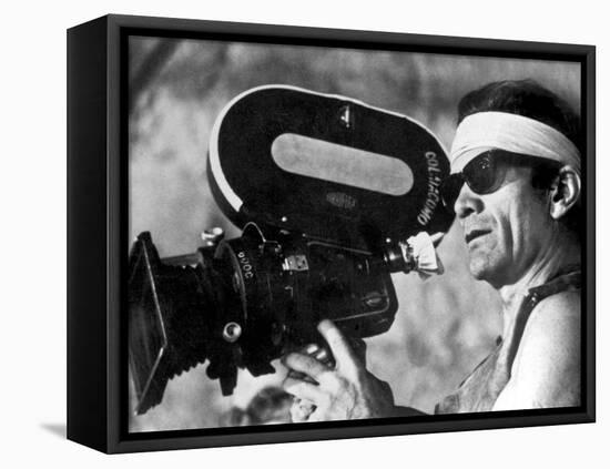 Italian Director Pier Paolo Pasolini on Set of Film Canterbury Tales 1972-null-Framed Stretched Canvas