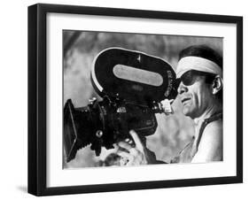 Italian Director Pier Paolo Pasolini on Set of Film Canterbury Tales 1972-null-Framed Photo