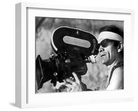 Italian Director Pier Paolo Pasolini on Set of Film Canterbury Tales 1972-null-Framed Photo