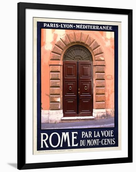 Italian Door, Roma Italy 5-Anna Siena-Framed Giclee Print