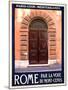 Italian Door, Roma Italy 5-Anna Siena-Mounted Giclee Print