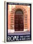 Italian Door, Roma Italy 5-Anna Siena-Stretched Canvas