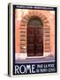 Italian Door, Roma Italy 5-Anna Siena-Stretched Canvas