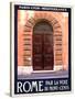 Italian Door, Roma Italy 5-Anna Siena-Stretched Canvas