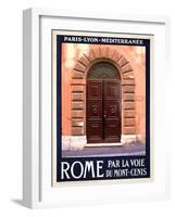 Italian Door, Roma Italy 5-Anna Siena-Framed Giclee Print