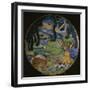 Italian earthenware dish, possibly showing the nymph Callisto, 16th century-Nicola da Urbino-Framed Giclee Print