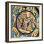 Italian earthenware plate showing the birth of Hercules-Unknown-Framed Giclee Print