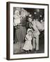 Italian Family Seeking Lost Baggage, Ellis Island, 1905-Lewis Wickes Hine-Framed Photographic Print