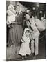 Italian Family Seeking Lost Baggage, Ellis Island, 1905-Lewis Wickes Hine-Mounted Photographic Print