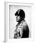 Italian Fascist Dictator Benito Mussolini Wearing Military Uniform and Helmet-null-Framed Premium Photographic Print
