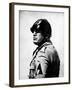 Italian Fascist Dictator Benito Mussolini Wearing Military Uniform and Helmet-null-Framed Premium Photographic Print