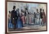 Italian Fashion in the 19Th Century-Stefano Bianchetti-Framed Giclee Print