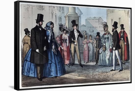 Italian Fashion in the 19Th Century-Stefano Bianchetti-Framed Stretched Canvas