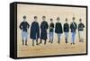 Italian Financiers in Full Uniforms, 1885-null-Framed Stretched Canvas