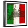 Italian Flag And Venice-Petrafler-Framed Art Print