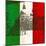 Italian Flag And Venice-Petrafler-Mounted Art Print