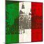 Italian Flag And Venice-Petrafler-Mounted Premium Giclee Print