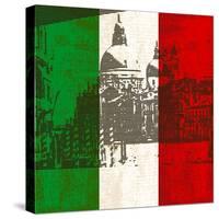 Italian Flag And Venice-Petrafler-Stretched Canvas