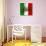 Italian Flag And Venice-Petrafler-Art Print displayed on a wall