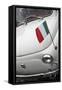 Italian Flag on Fiat 500 Car, Rome, Lazio, Italy, Europe-Stuart Black-Framed Stretched Canvas
