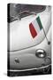 Italian Flag on Fiat 500 Car, Rome, Lazio, Italy, Europe-Stuart Black-Stretched Canvas