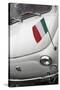 Italian Flag on Fiat 500 Car, Rome, Lazio, Italy, Europe-Stuart Black-Stretched Canvas