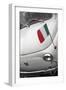 Italian Flag on Fiat 500 Car, Rome, Lazio, Italy, Europe-Stuart Black-Framed Photographic Print