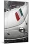 Italian Flag on Fiat 500 Car, Rome, Lazio, Italy, Europe-Stuart Black-Mounted Photographic Print