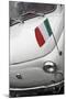 Italian Flag on Fiat 500 Car, Rome, Lazio, Italy, Europe-Stuart Black-Mounted Photographic Print