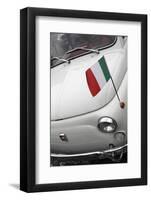 Italian Flag on Fiat 500 Car, Rome, Lazio, Italy, Europe-Stuart Black-Framed Photographic Print