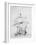 Italian Frigate Garibaldi, 1860 by Eduardo De Martino (1838-1912), Italy, 19th Century-null-Framed Giclee Print