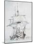 Italian Frigate Garibaldi, 1860 by Eduardo De Martino (1838-1912), Italy, 19th Century-null-Mounted Giclee Print