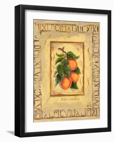 Italian Fruit Apricots-Marilyn Dunlap-Framed Art Print