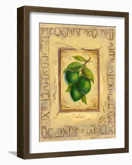 Italian Fruit Limes-Marilyn Dunlap-Framed Art Print