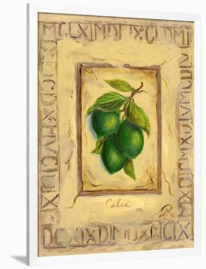 Italian Fruit Limes-Marilyn Dunlap-Framed Art Print