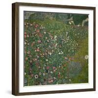 Italian Garden Landscape, 1917-Gustav Klimt-Framed Giclee Print